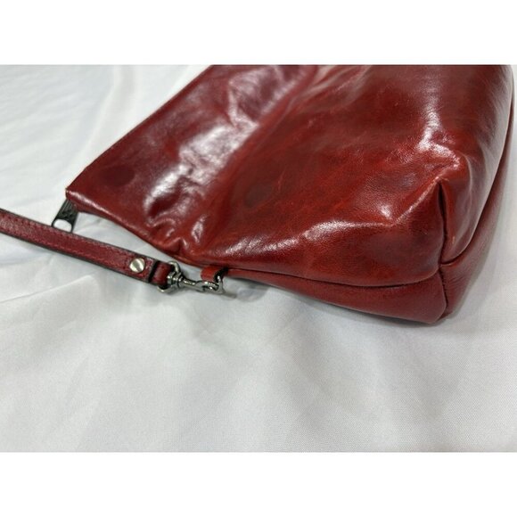 PATRICIA NASH Valerie Ruby Red Leather Wristlet Clutch Purse - Picture 4 of 12